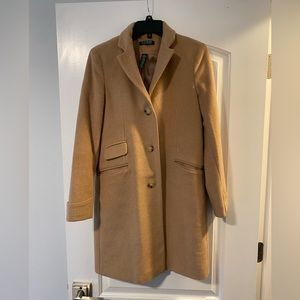 Camel color Lauren Ralph Lauren coat.